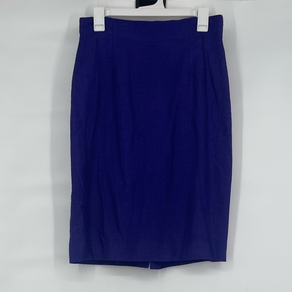 Vintage Gianni blue violet pencil skirt